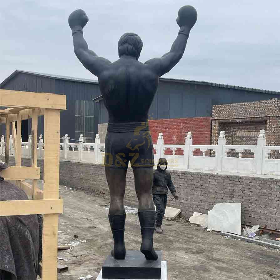 Custom Rocky Balboa Boxing Champion Bronze Statue DZ-286