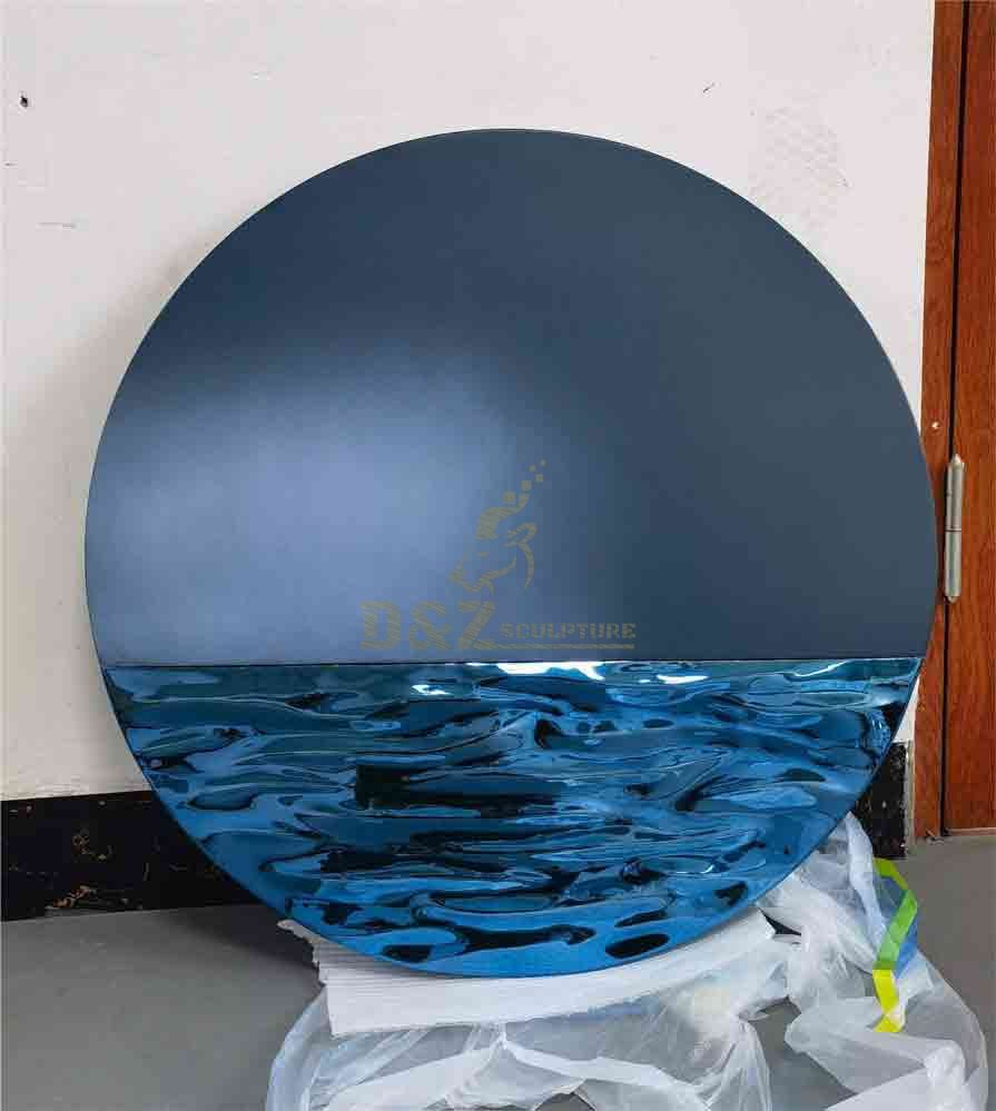 Metal wall water ripple round art sculpture wall decoration pendant DZ-291