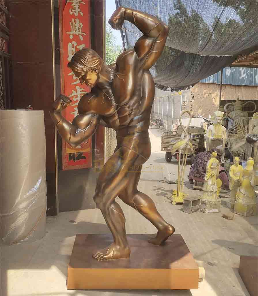 Custom Famous Arnold Schwarzenegger Bronze Statue for Sale DZ-292