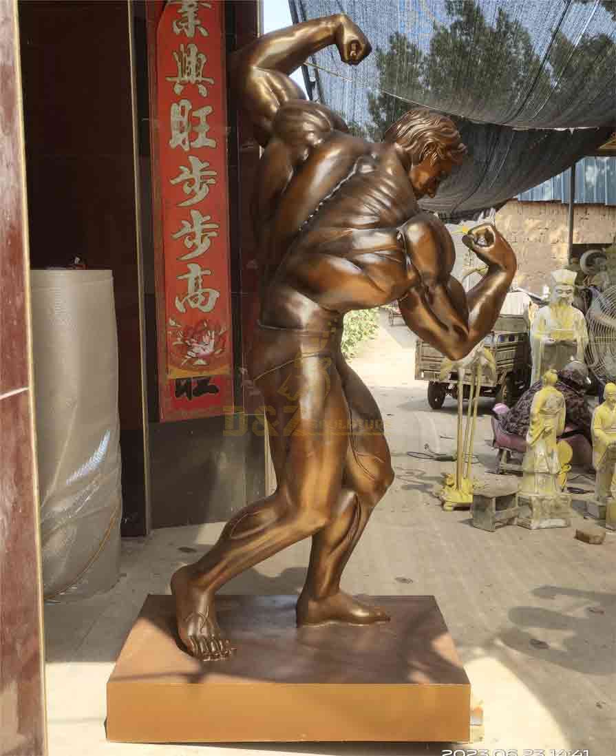 Custom Famous Arnold Schwarzenegger Bronze Statue for Sale DZ-292