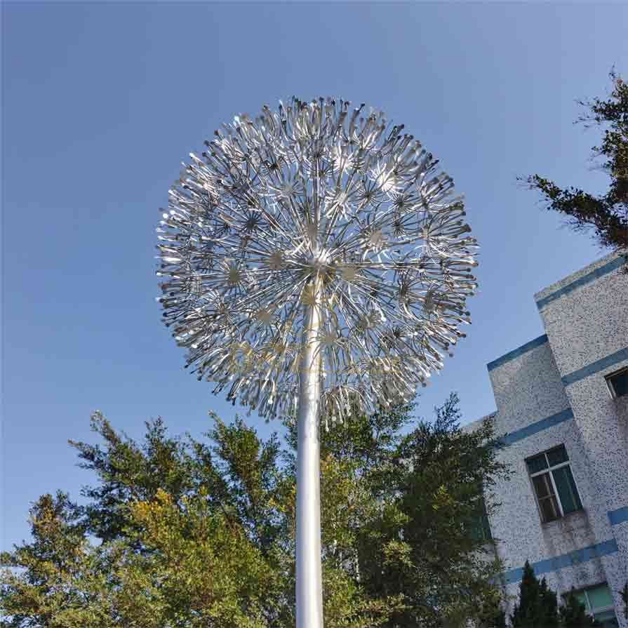 Large metal dandelion garden art sculptures for sale DZ-308