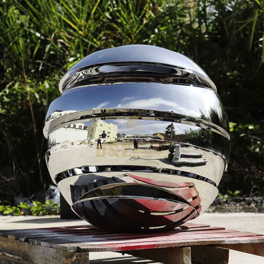 Creative metal garden sphere art sculpture for sale DZ-332