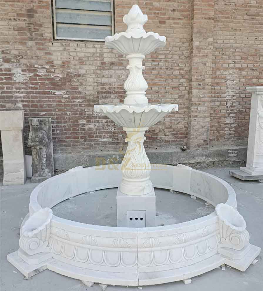 Garden white marble fountain sculpture for sale DZ-342