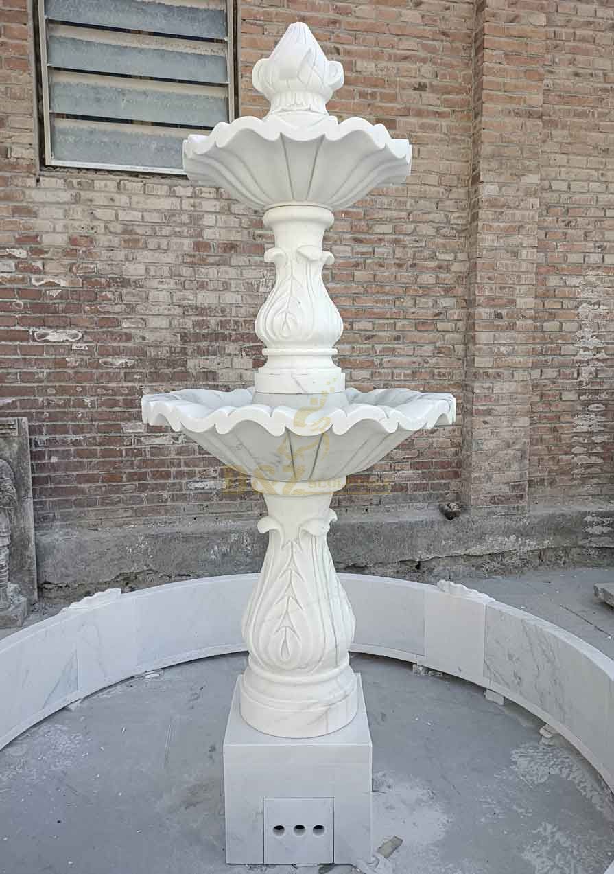 Garden white marble fountain sculpture for sale DZ-342