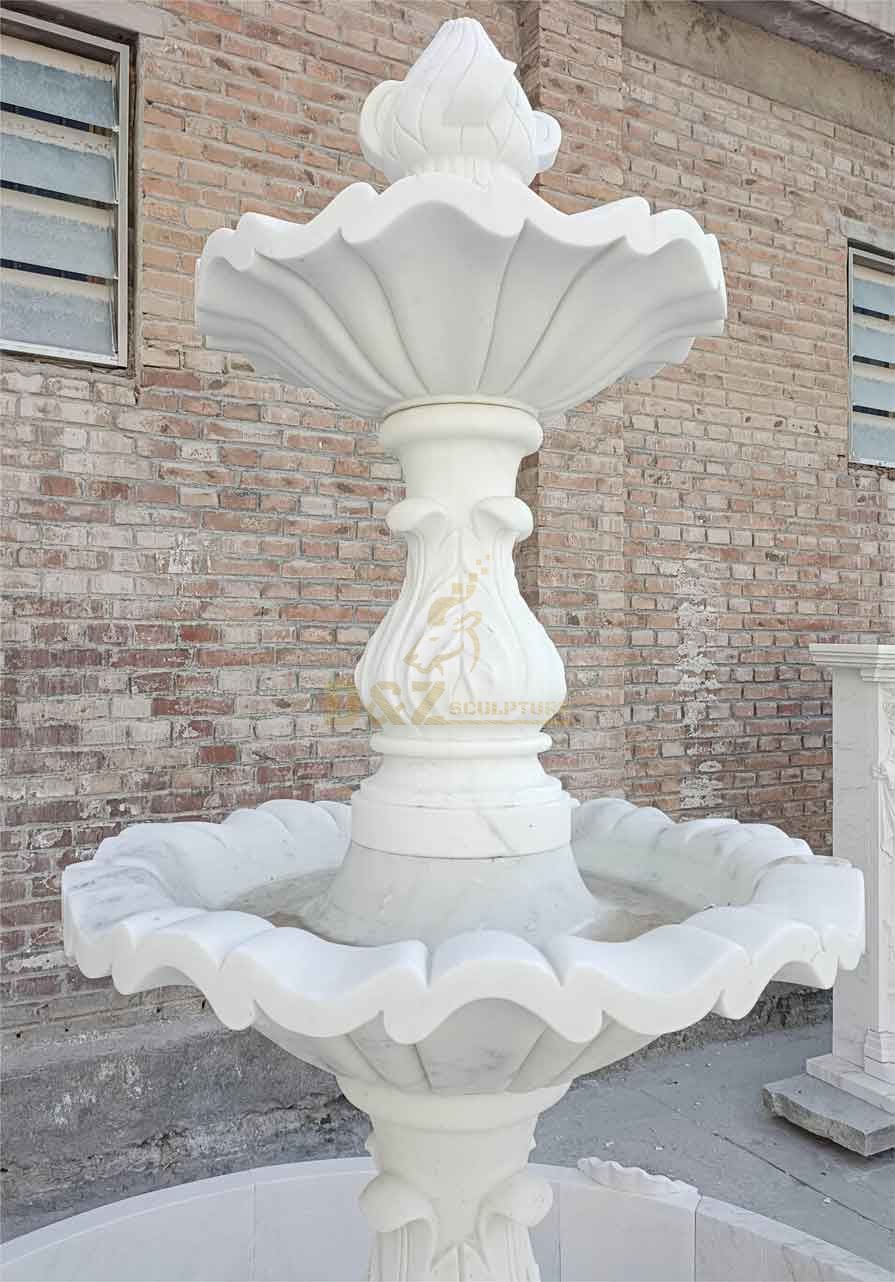 Garden white marble fountain sculpture for sale DZ-342