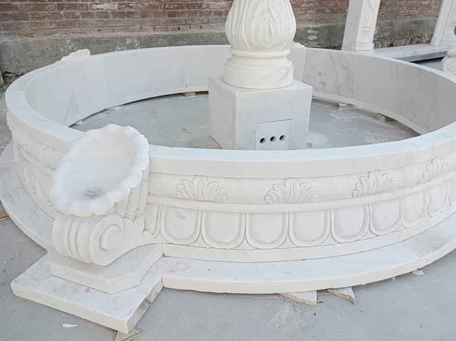 Garden white marble fountain sculpture for sale DZ-342