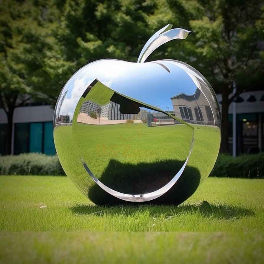 Large outdoor metal apple garden sculptures for sale DZ-345