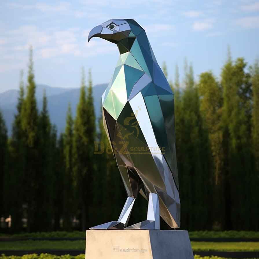 Large geometric abstract metal eagle sculptures for sale DZ-348