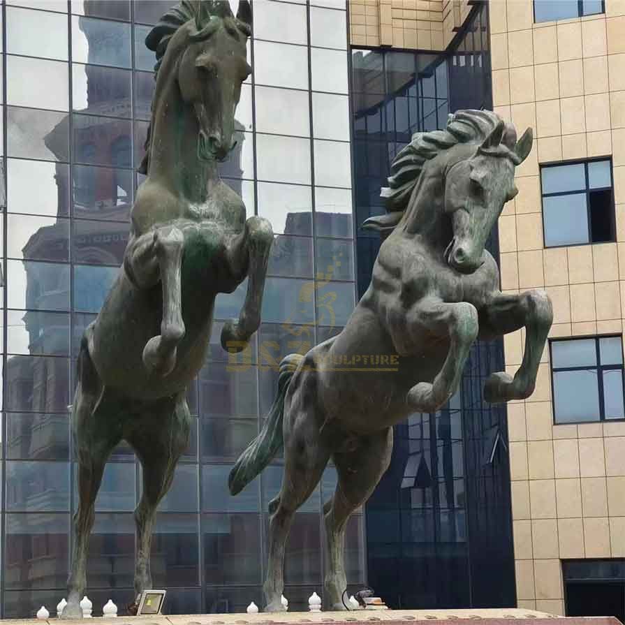 Life size brass horse statues ready for sale DZ-352