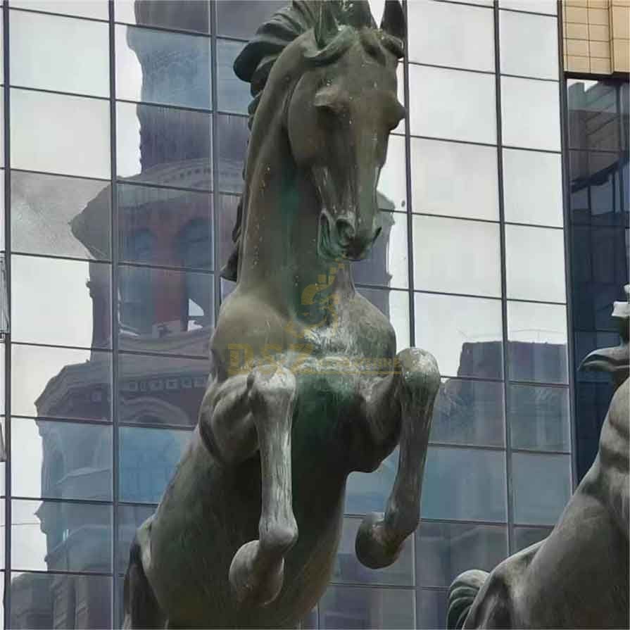 Life size brass horse statues ready for sale DZ-352