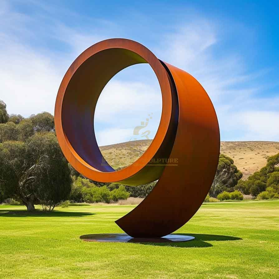 Large outdoor corten steel word art 8 sculptures for sale DZ-356