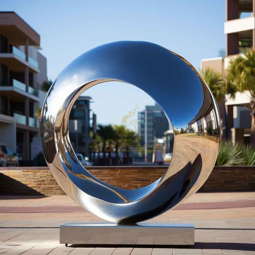 Large outdoor metal circle art sculpture for sale DZ-361