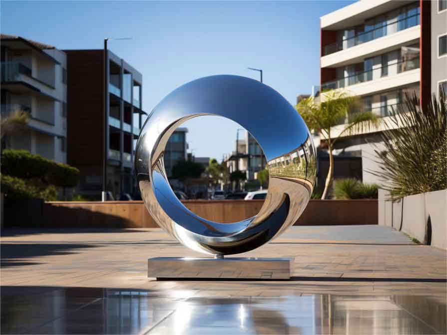 Large outdoor metal circle art sculpture for sale DZ-361