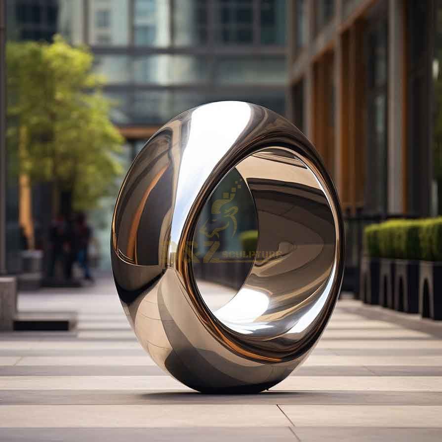 Large outdoor metal circle art sculpture for sale DZ-361