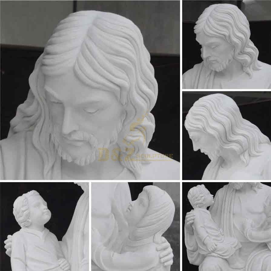 Jesus with Children White Marble Statue for Sale DZ-375