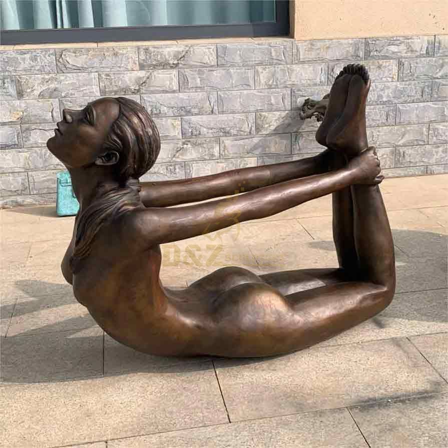 Modern garden yoga poses statues for sale