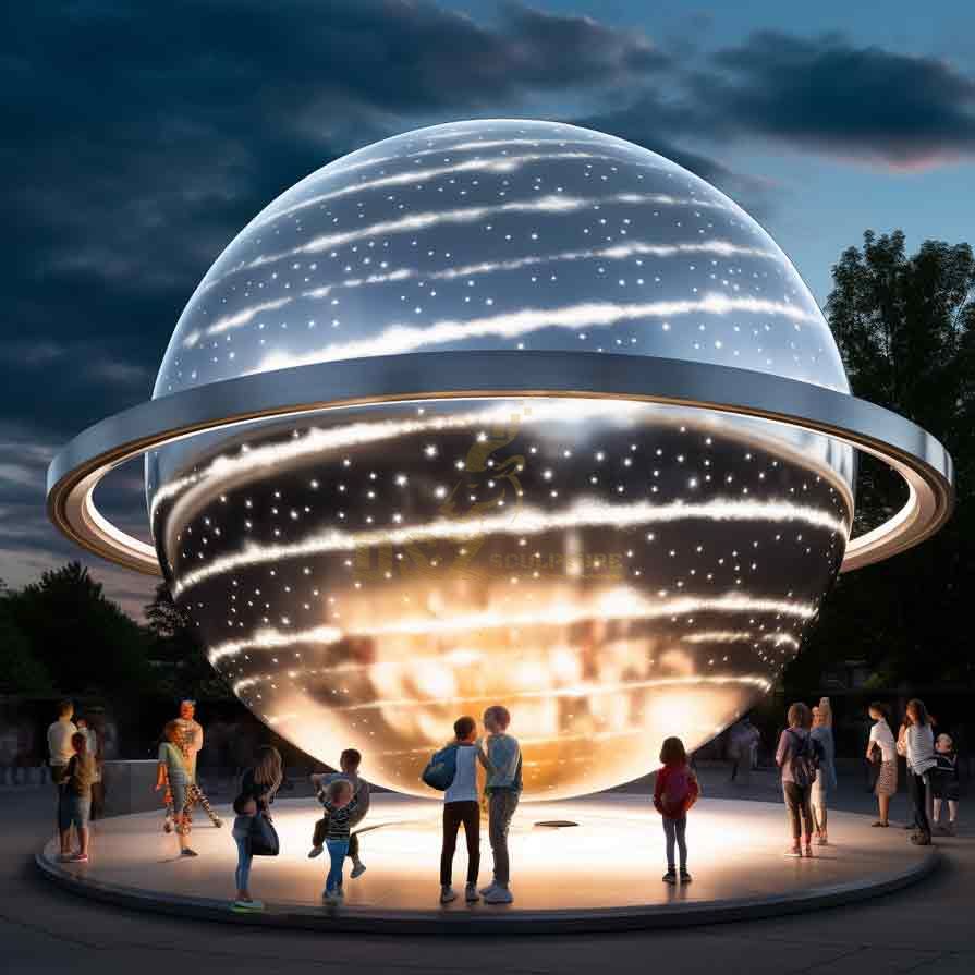 Large outdoor metal art sculpture - Solar System Sculptures DZ-384