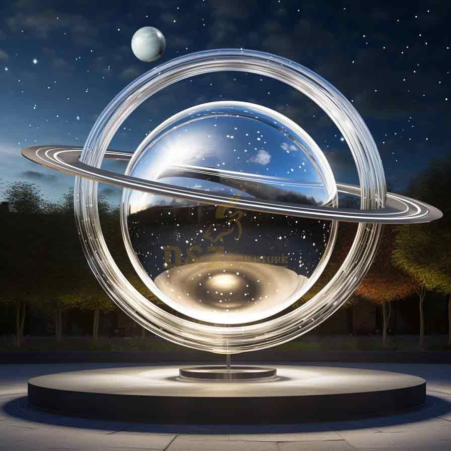 Large outdoor metal art sculpture - Solar System Sculptures DZ-384