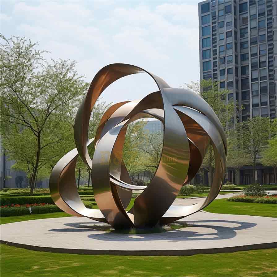 Modern large metal creative landscape sculptures for sale DZ-396