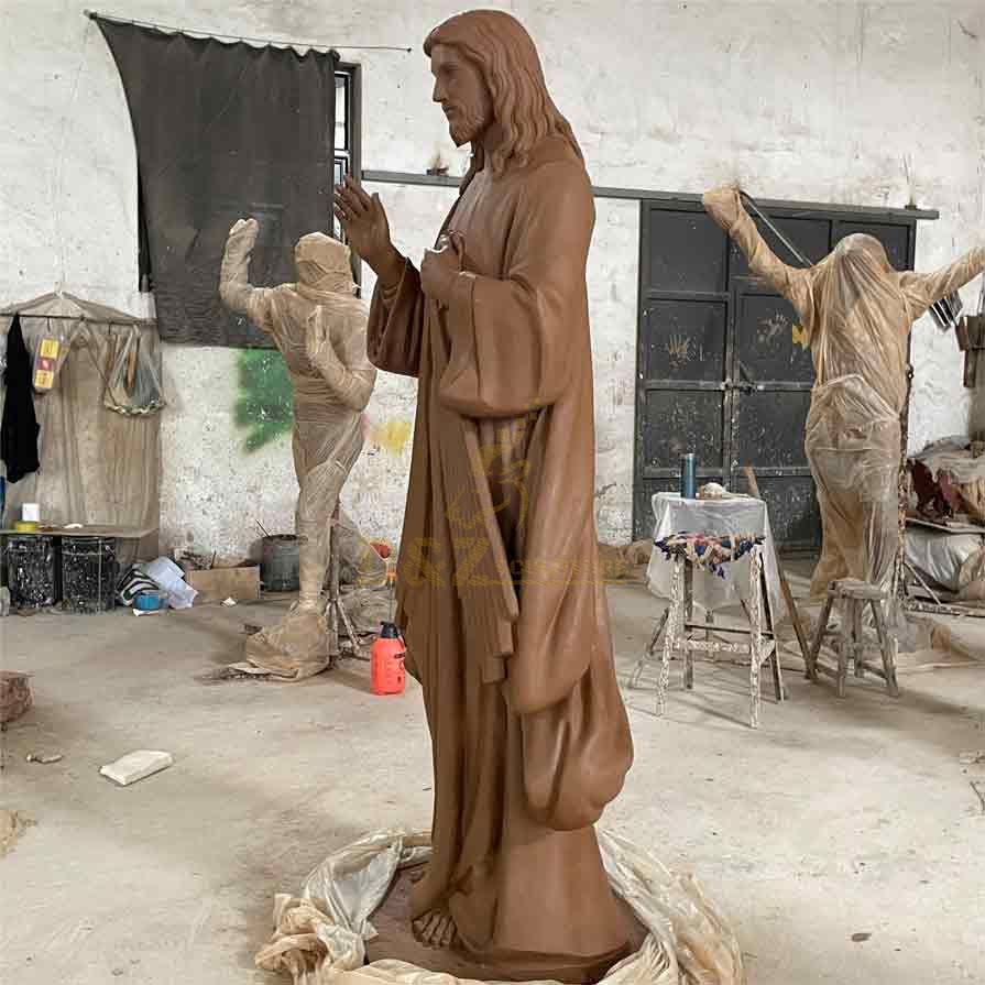 Life Size Bronze Jesus Blessing Statue Christ Blessing Statue for Sale