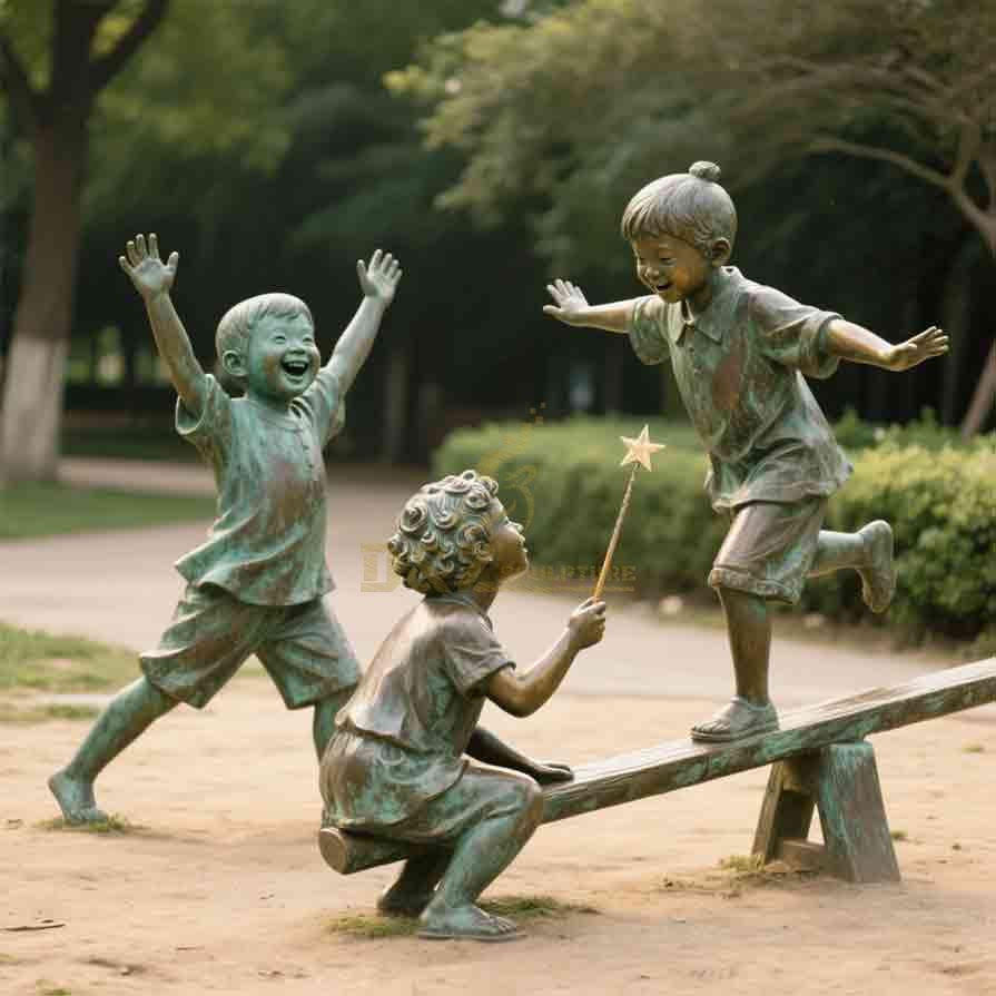 Bronze Children Garden Statues for sale 2