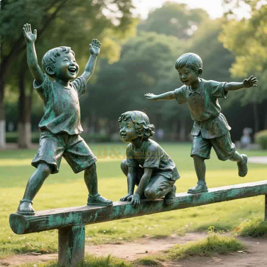 Bronze Children Garden Statues for sale 5