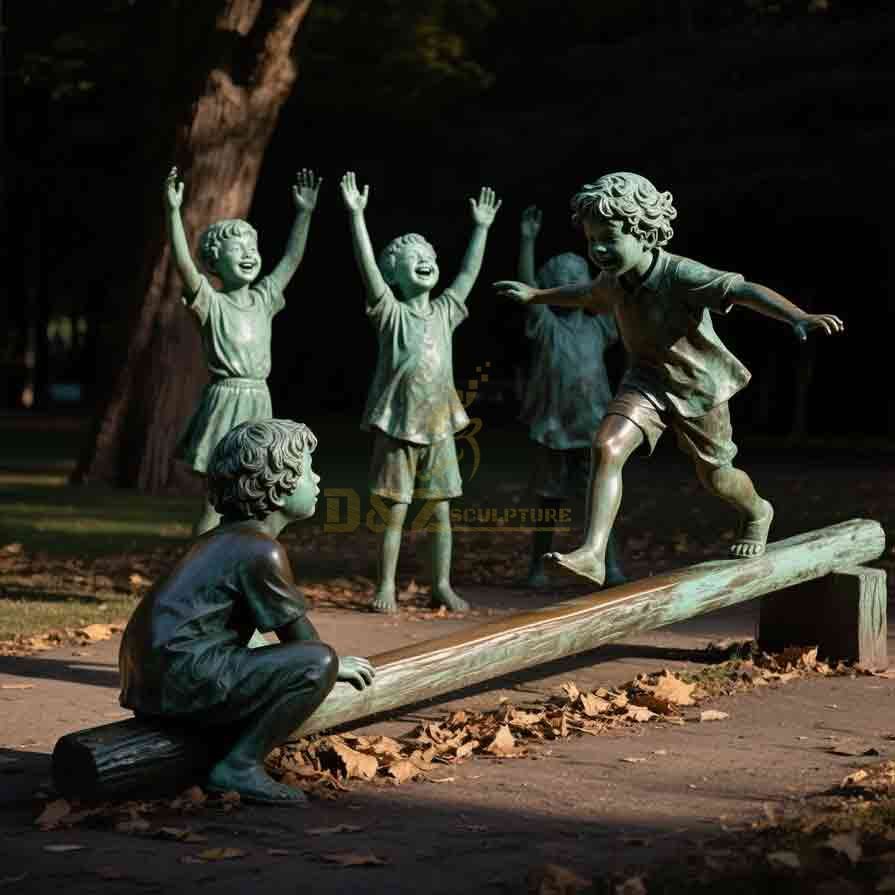 Bronze Children Garden Statues for sale 6