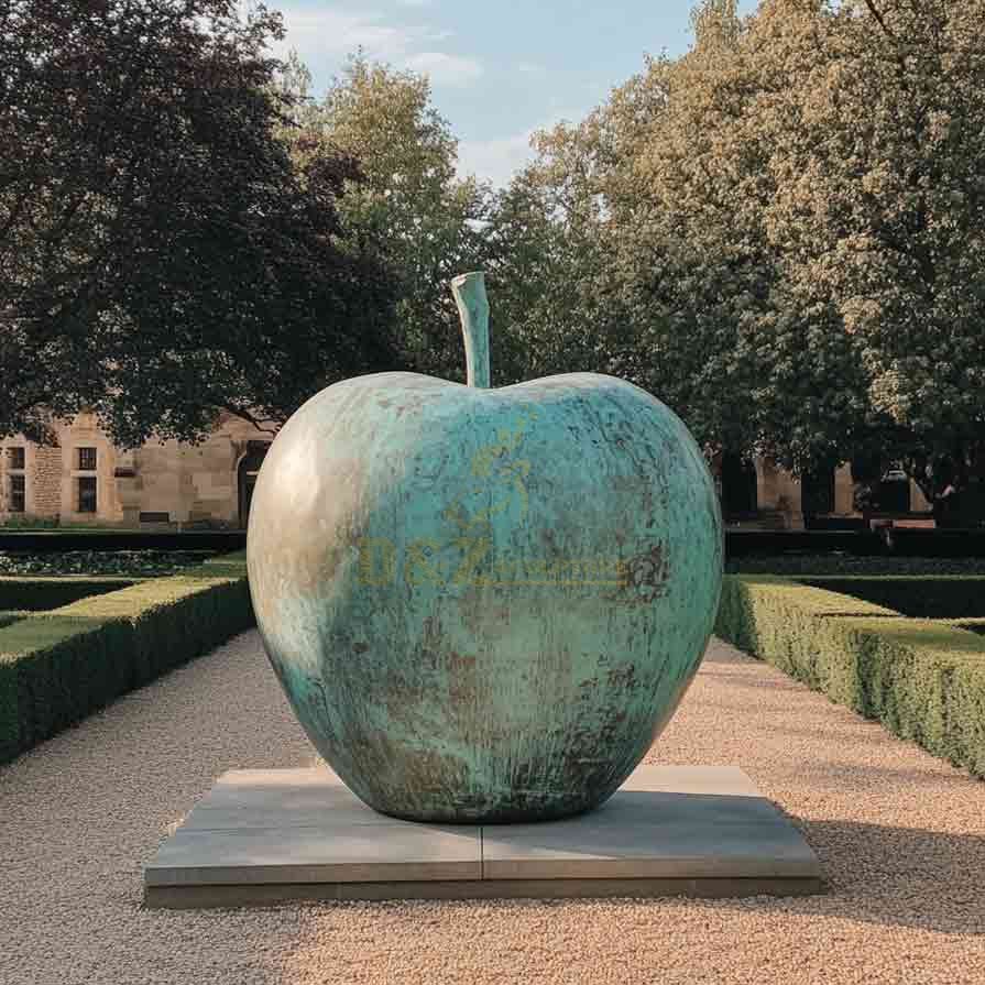 12-2 Exquisite Large Apple Sculpture Series | Metal Art Custom