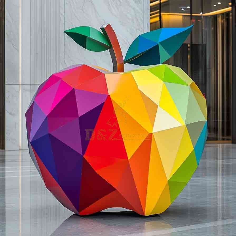 12-12 Exquisite Large Apple Sculpture Series | Metal Art Custom