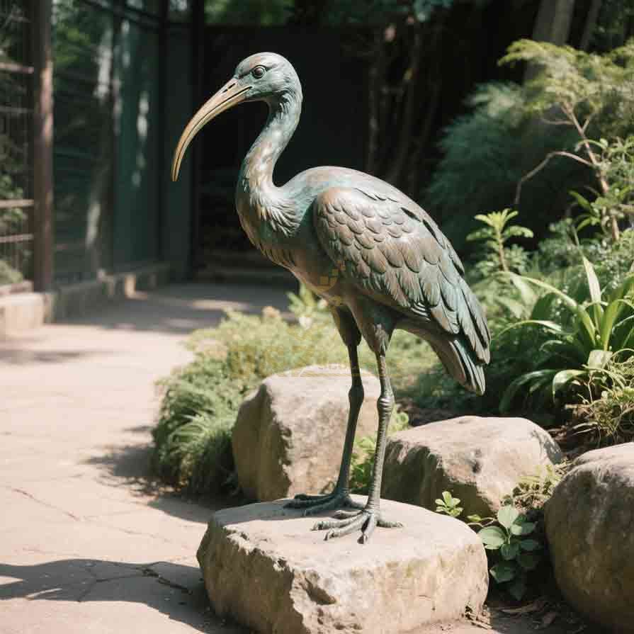 Bronze Ibis Statue for Sale | Wetland Guardian 4