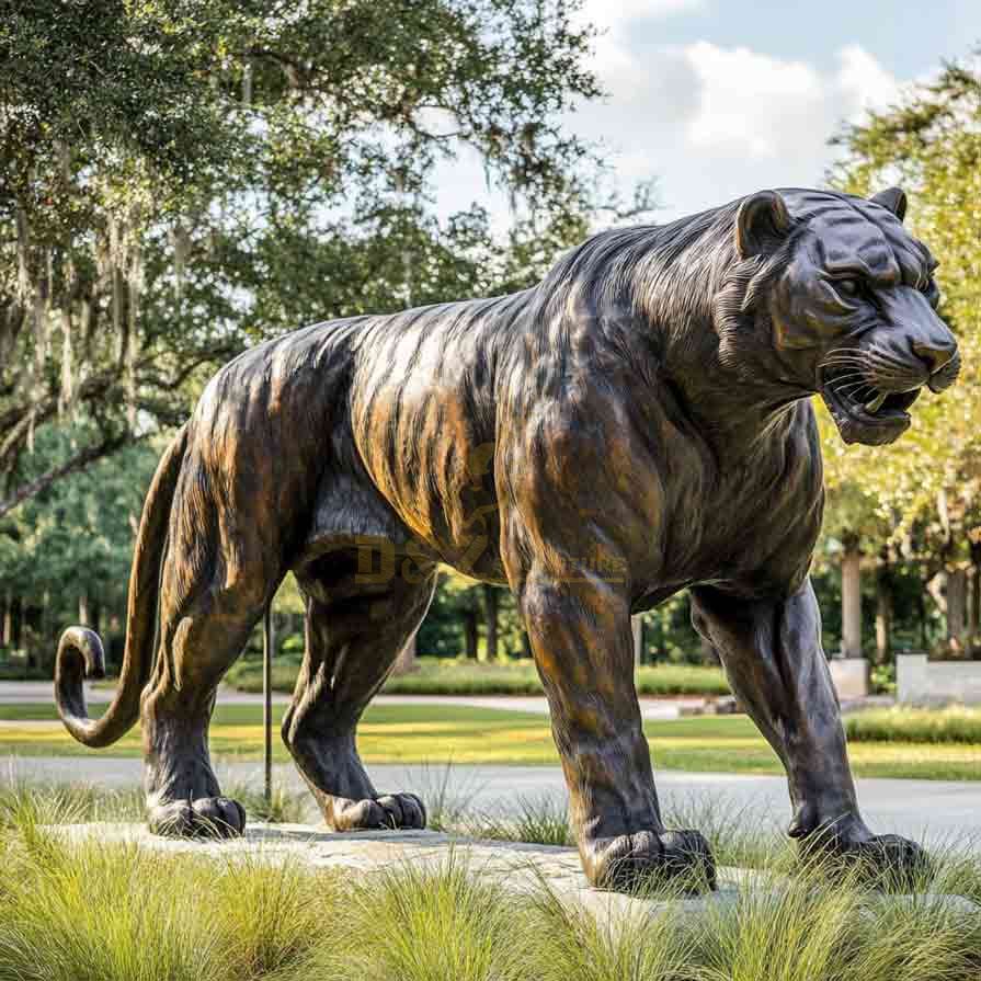 Life Size Bronze Tiger Statue For Garden 6
