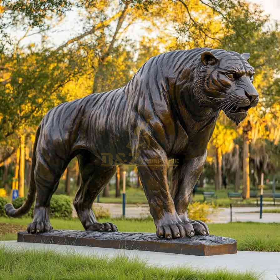 Life Size Bronze Tiger Statue For Garden 7