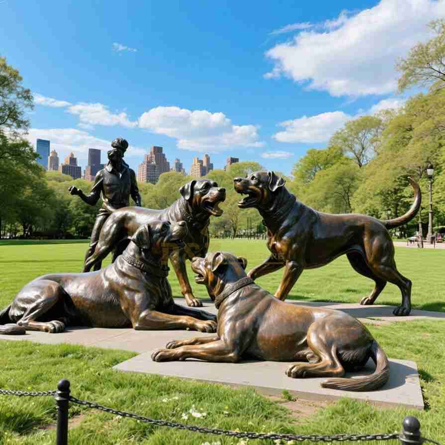 Life Size Outdoor Bronze Rottweiler Dog Statue For Sale 6