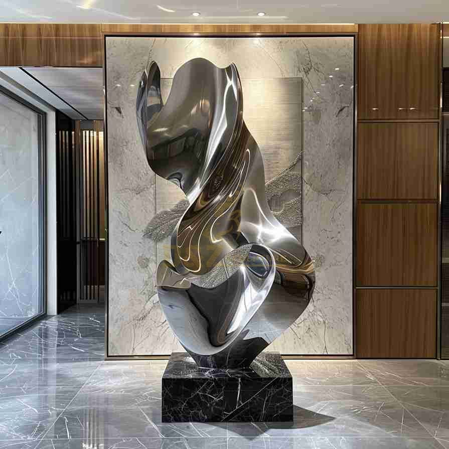 Modern Abstract Metal Sculpture | Luxury Hotel Art Decor 1
