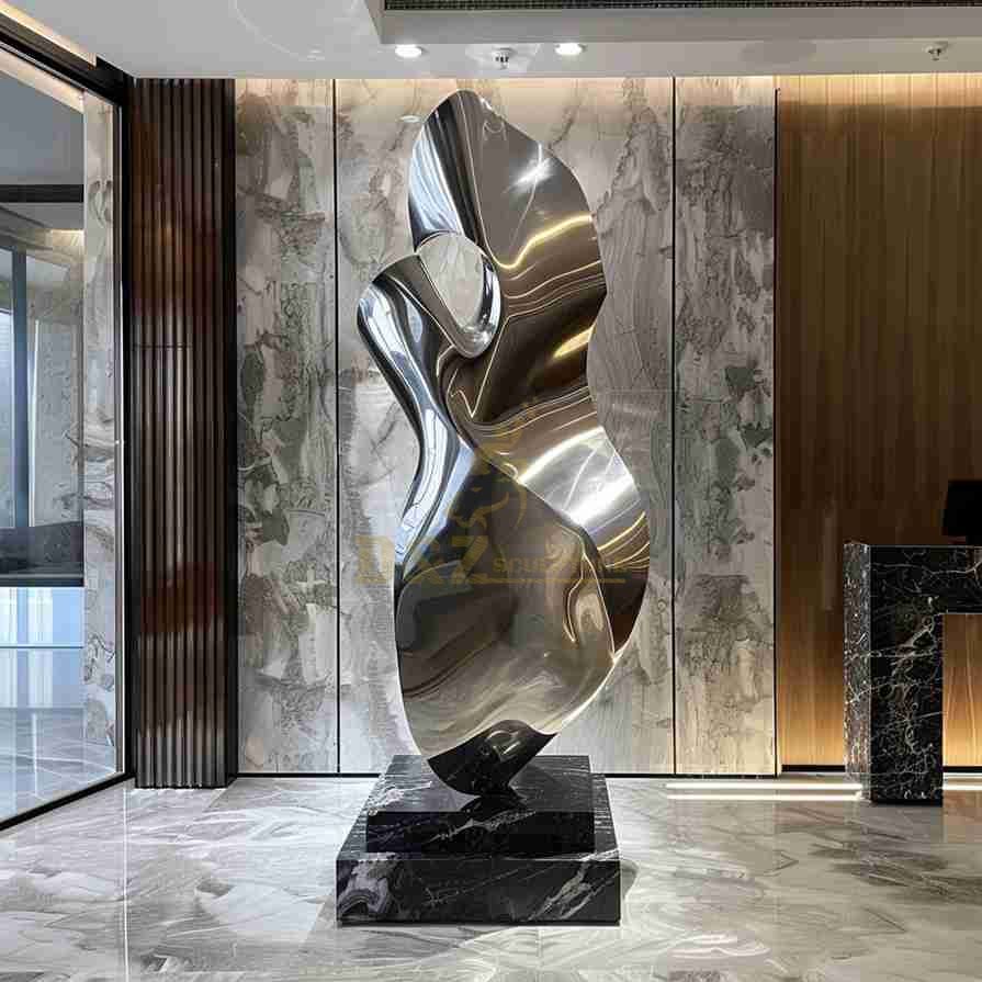 Modern Abstract Metal Sculpture | Luxury Hotel Art Decor 6