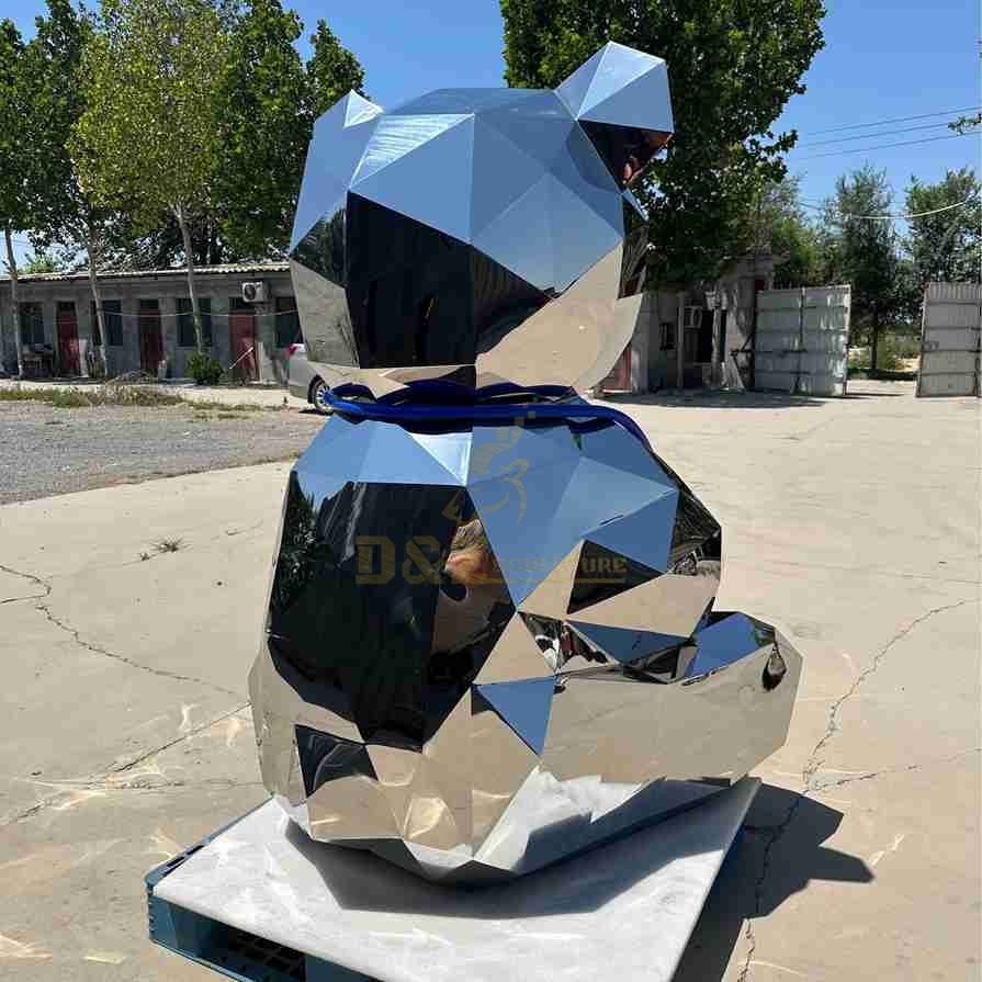 Large Abstract Metal Geometric Bear Sculpture | Doctor Bear 7