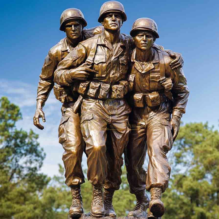 Bronze No Man Left Behind Statue | Memorial Statue 3