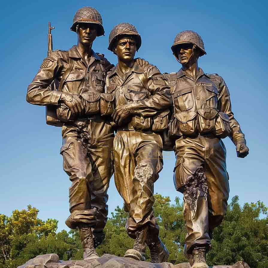 Bronze No Man Left Behind Statue | Memorial Statue 4