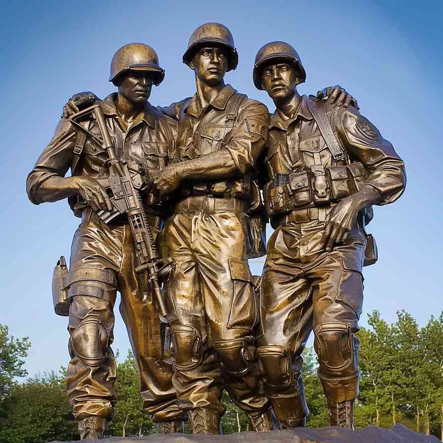 Bronze No Man Left Behind Statue | Memorial Statue 5