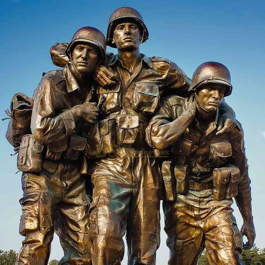 Bronze No Man Left Behind Statue | Memorial Statue 6