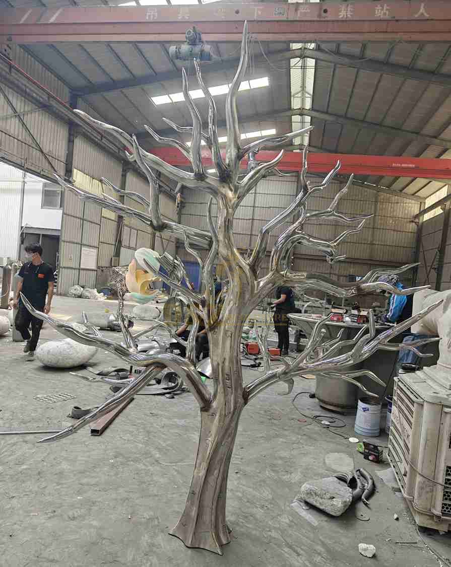 Customized Outdoor Metal Tree Sculpture For Sale 4