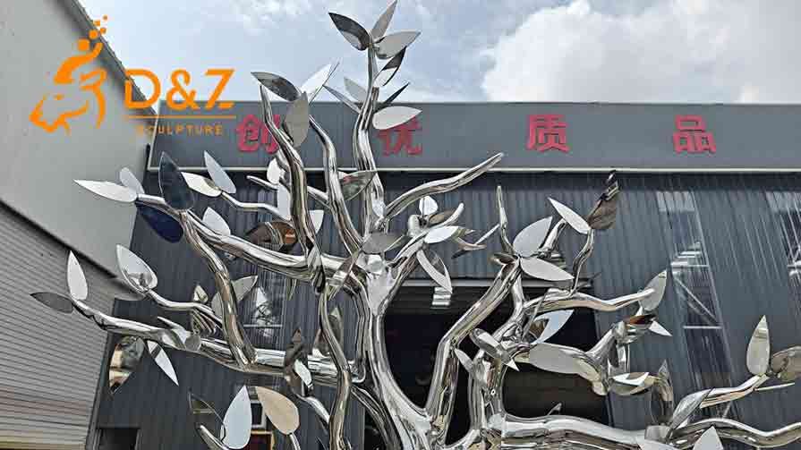 Customized Outdoor Metal Tree Sculpture For Sale 8