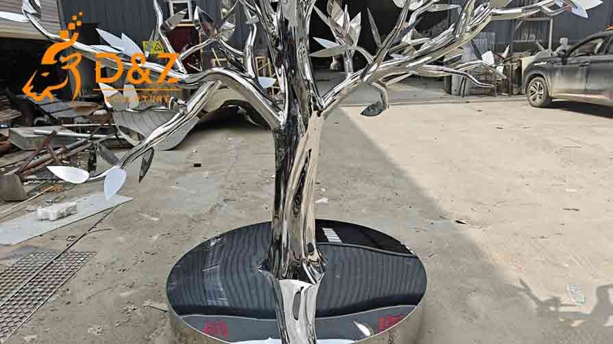 Customized Outdoor Metal Tree Sculpture For Sale 9