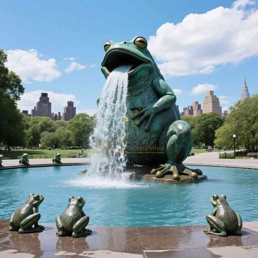 frog water fountain spitter outdoor 3