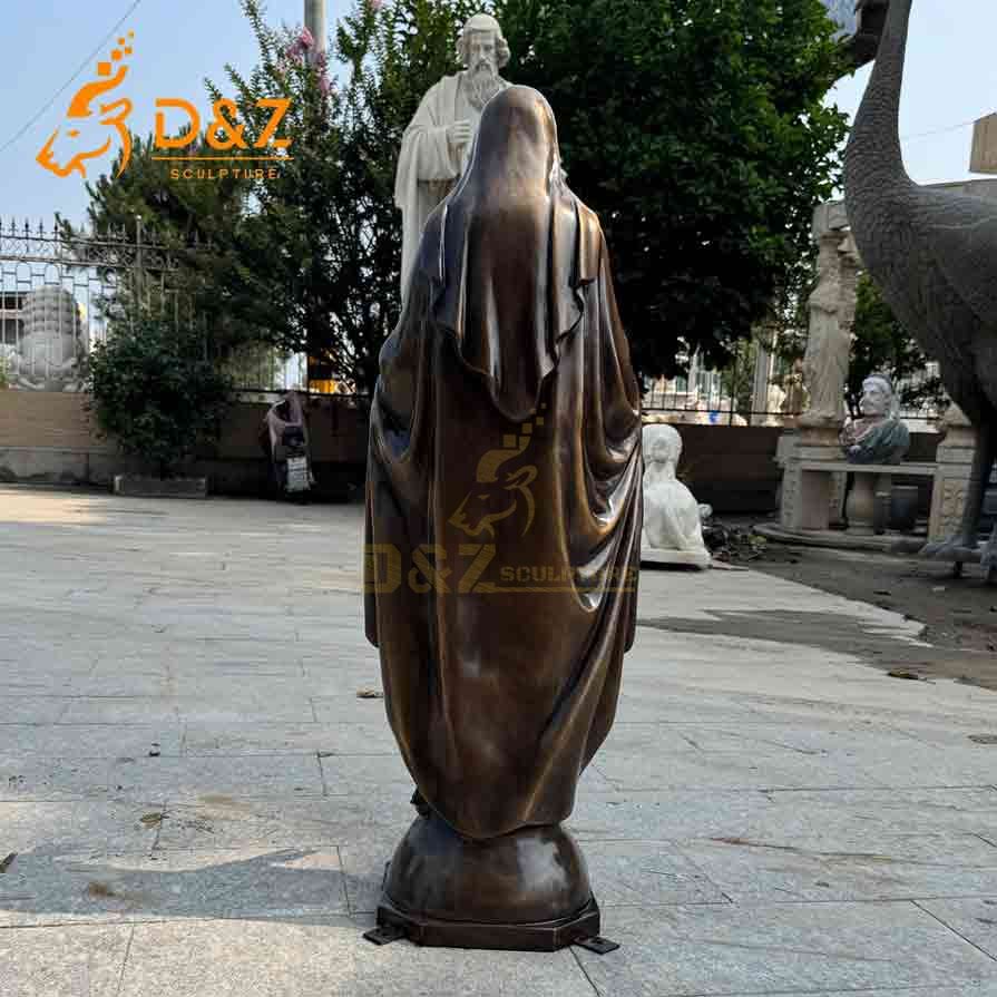 Our Lady of Immaculate Conception Statue - Bronze Religious Sculpture 5
