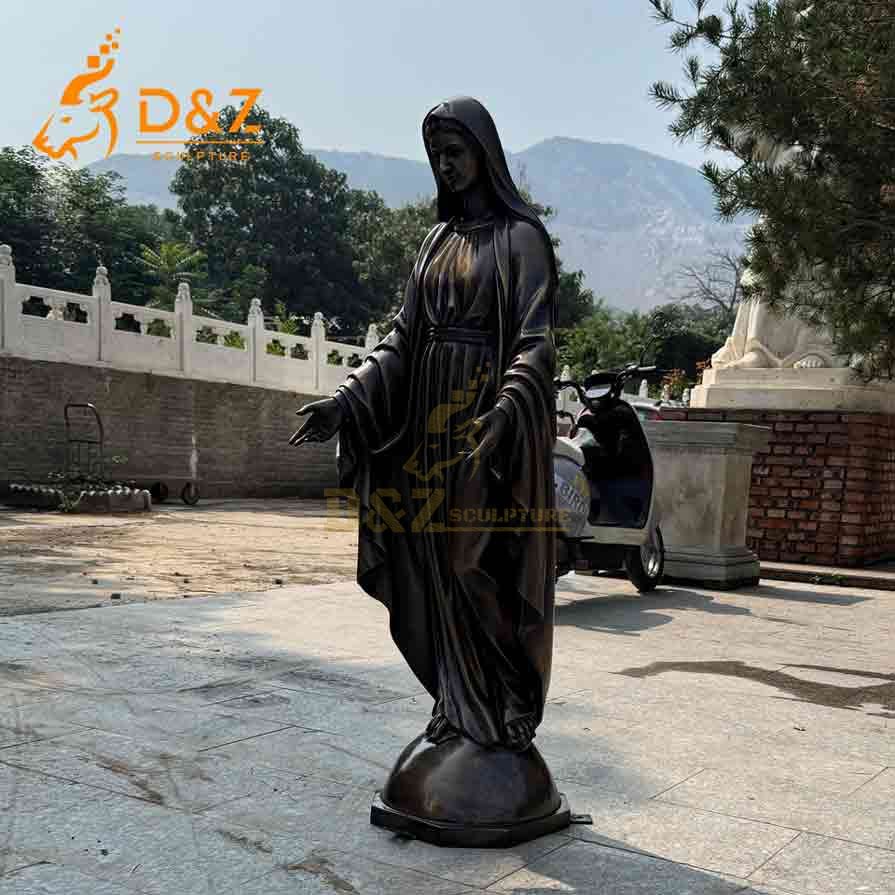 Our Lady of Immaculate Conception Statue - Bronze Religious Sculpture 7