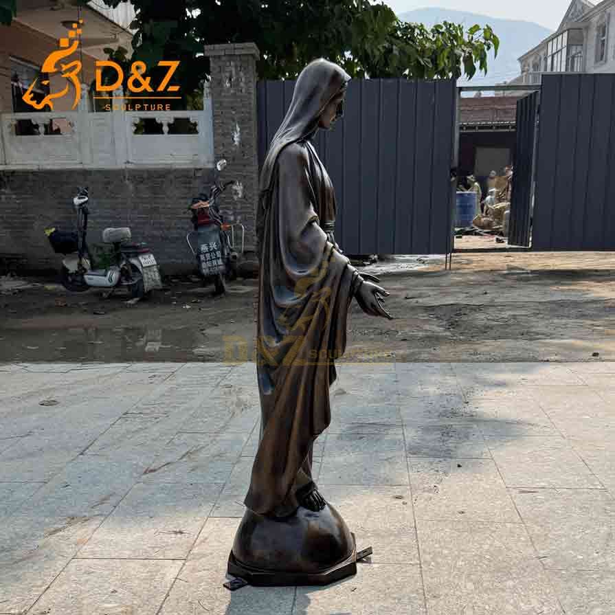 Our Lady of Immaculate Conception Statue - Bronze Religious Sculpture 6