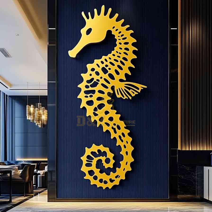 10-5 Elegant Seahorse Statues: Ocean Art Sculptures Decor
