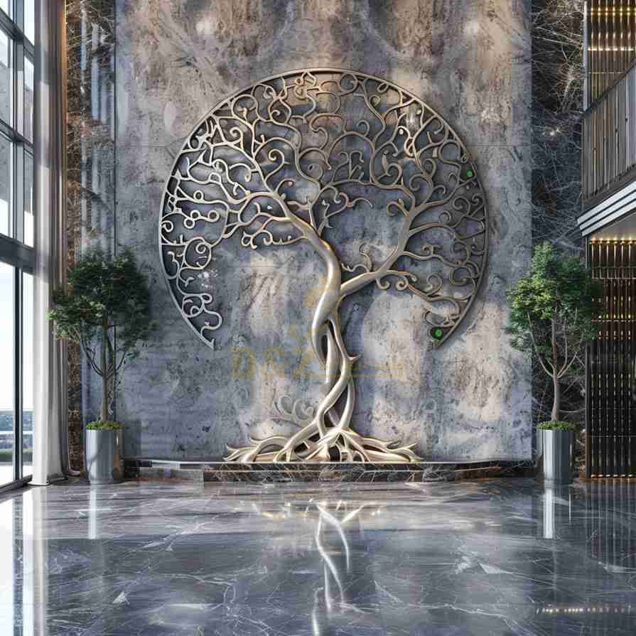 Large Metal Tree of Life Wall Sculpture　４