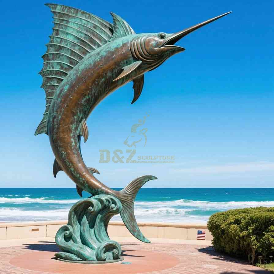 Bronze Sailfish Statue 1